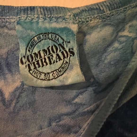 Common Threads Size 3xl Blue And Green Cotton Cover Up Or T-shirt Dress - Picture 2 of 3